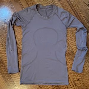 Lululemon purple Long sleeve workout shirt